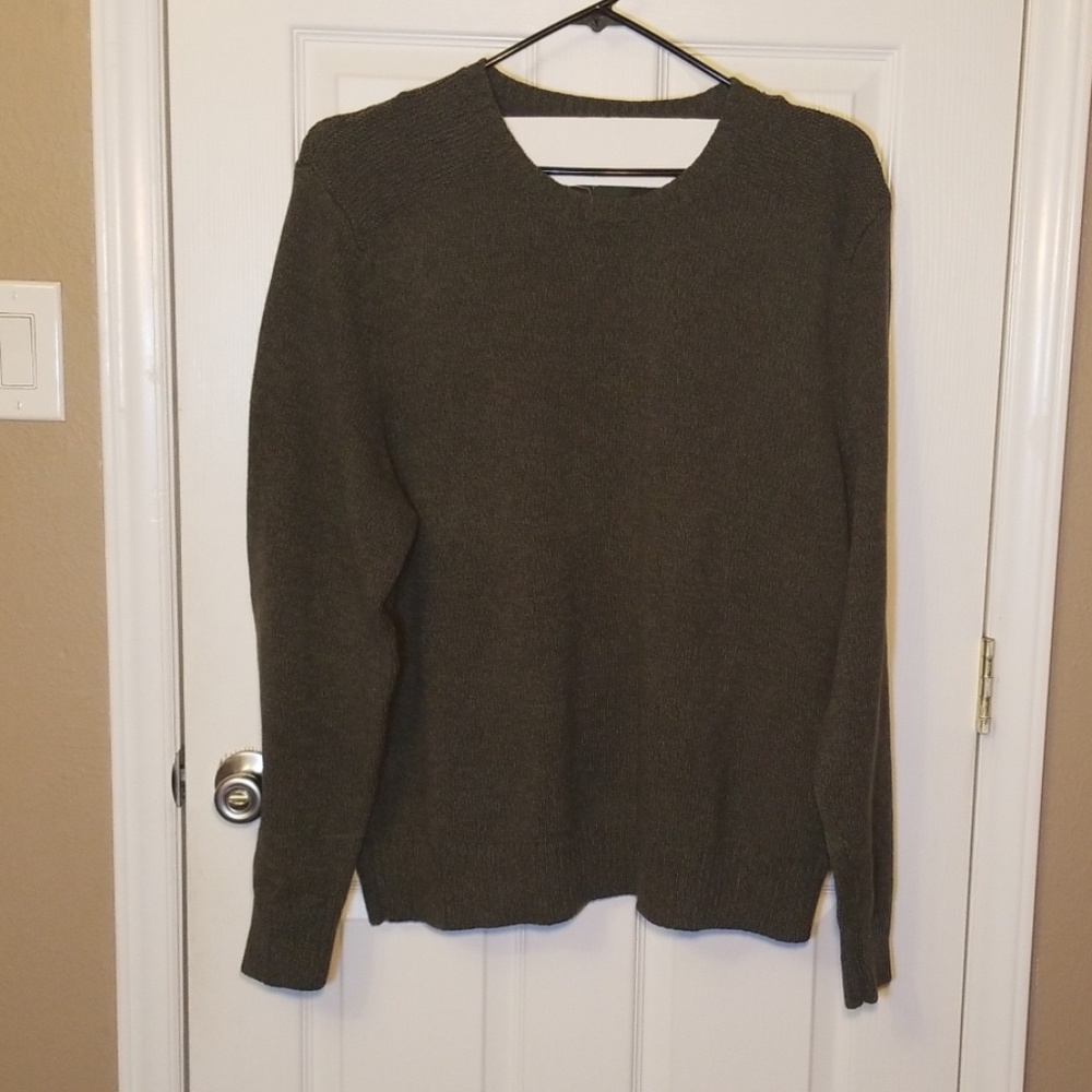 Eddie Bauer cotton sweater,  sz XXL, olive green